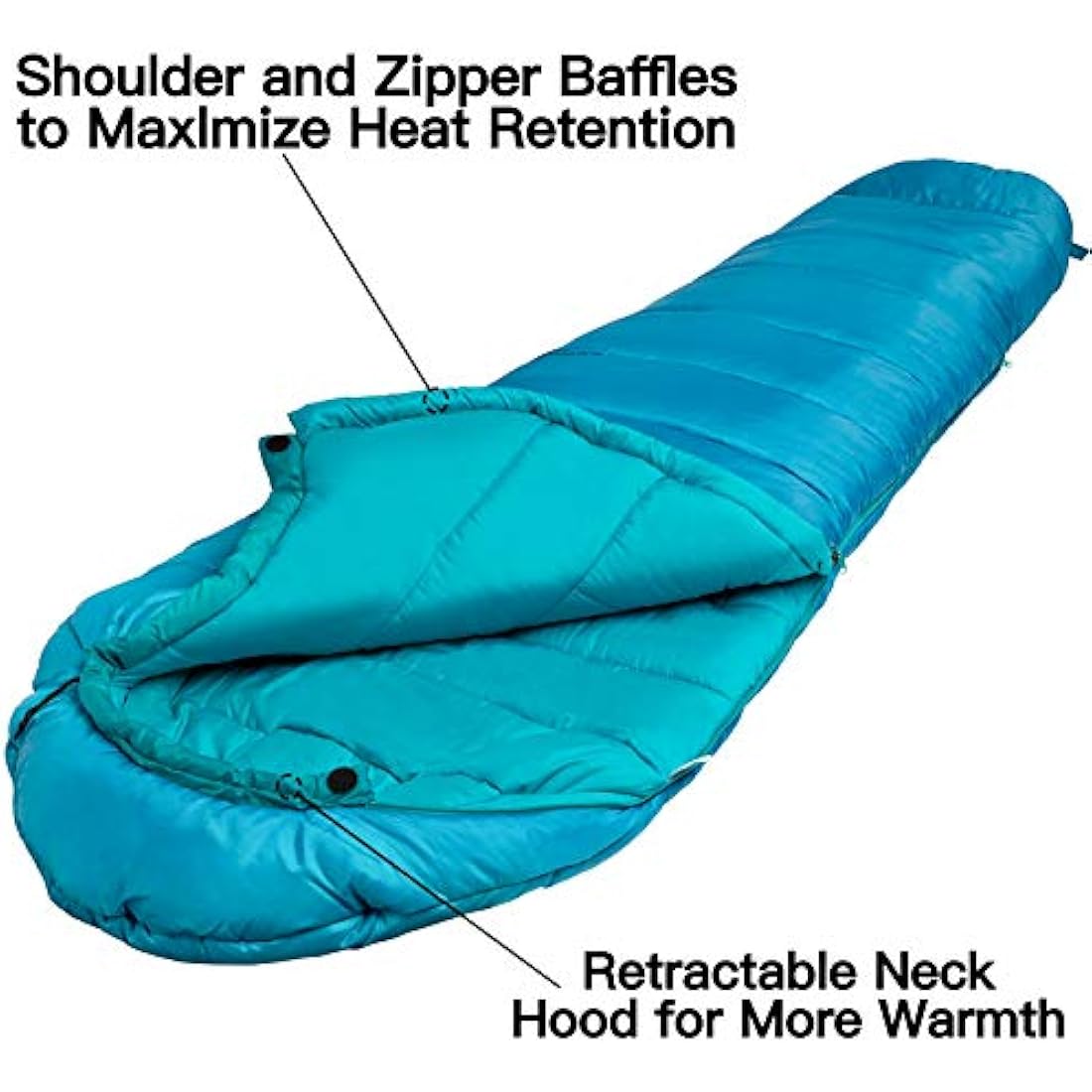Bessport Sleeping Bag, 4 Seasons 0°C Sleeping Bag, Small Pack Size & Ultralight Outdoor Sleeping Bag, Mummy Sleeping Bag for Camping, Travel, Outdoor and Tent