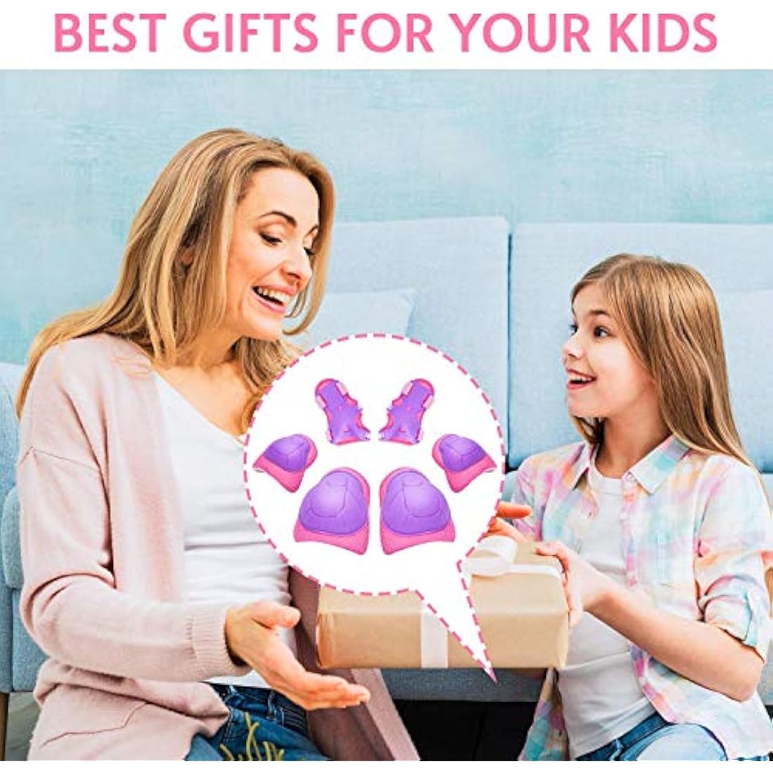 RUNDONG Kids/Youth Knee Pads Elbow Pads Wrist Guards 3 in 1 Protective Gear Set for Child Roller Skates, Cycling, Inline Skating, Scooter Skateboard, BMX Bike, Riding, and Multiple Outdoor Sports