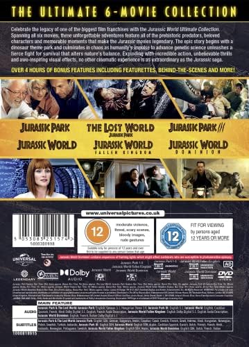 Jurassic World Ultimate Collection [Jurassic Park/Jurassic World 6-Film Box Set] [DVD] [2022]