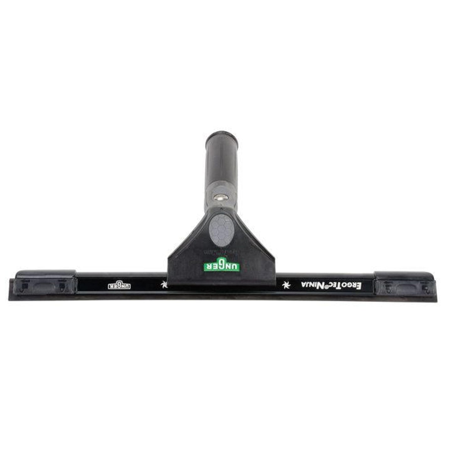 UNGER ErgoTec Ninja Squeegee 40 35cm - Large Squeegee Blade, Aluminum Channel & Rubber Grip Handle - Window Cleaning Equipment, Black