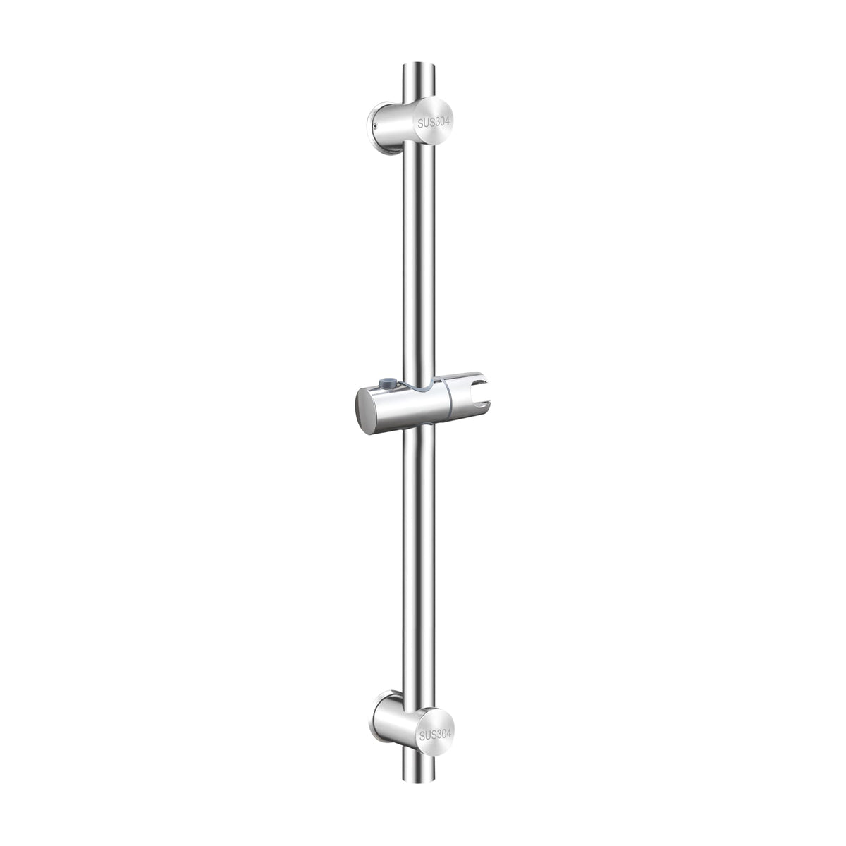 LEADAHEAD Shower Riser Rail 60CM Wall Mounted Shower Slide Bar with Adjustable Shower Head Holder SUS304 Stainless Steel Shower Holder Bracket