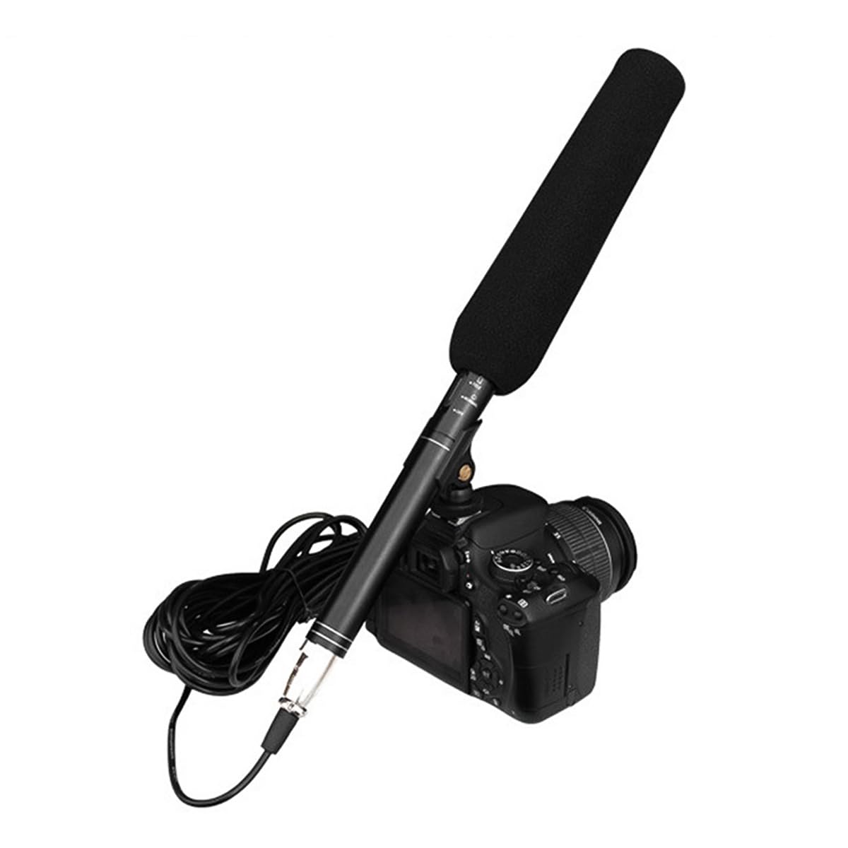 VOANZO Handheld Interview Microphone Professional Recording Microphone for DSLR Cameras Mobile Phones Live Radio Mic for Journalists and Field
