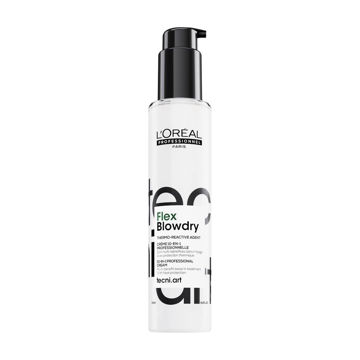 L'Or?al Professionnel Tecni.ART Flex Blowdry, 10-in-1 Benefits, Leave-In Treatment, Heat Protection Styling Cream, Suitable for All Hair Types, 150ml