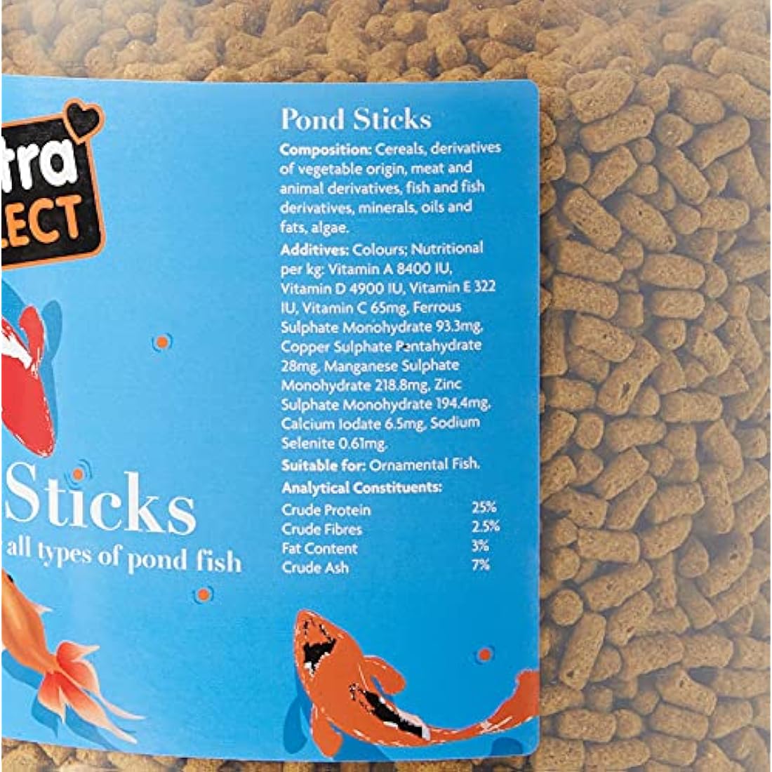 Extra Select Pond Sticks Complete Fish Food Tub, 5 Litre