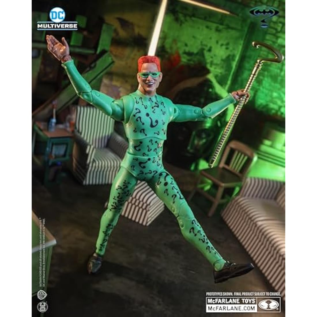 McFarlane DC Multiverse The Riddler (Batman Forever) 7in Build-A Figure Toys