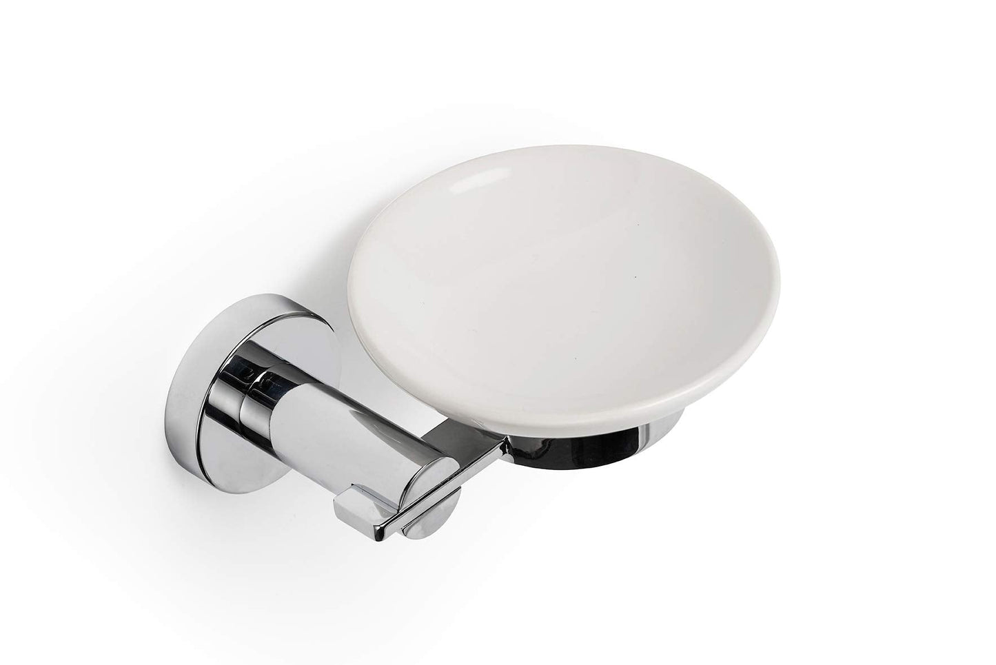 Croydex Flexi-Fix Metra Easy to Fit Soap Dish & Holder,Chrome,8.5 x 16.5 x 12 cm