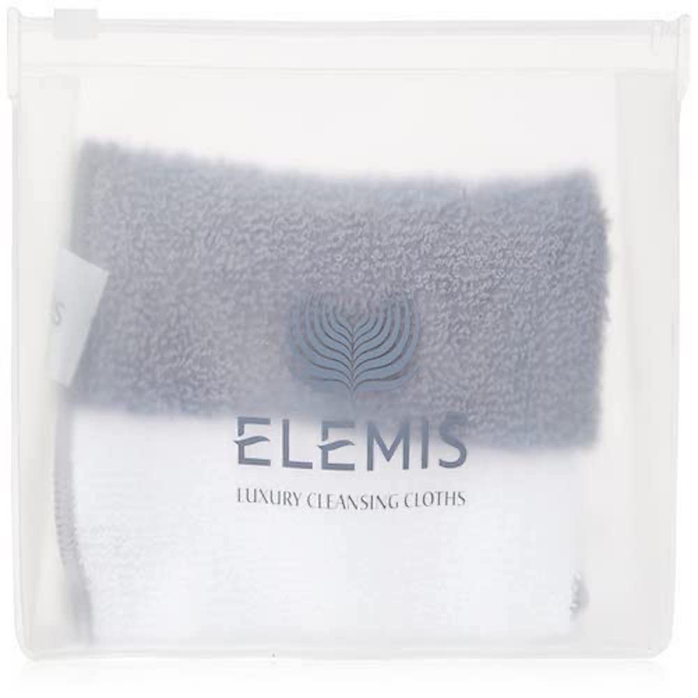 ELEMIS Luxury Cleansing Cloth Duo, Soft Pure Cotton Facial Cloths, Ideal For Removing Cleansers, Exfoliators and Masks, Gently Cleanses and Opens