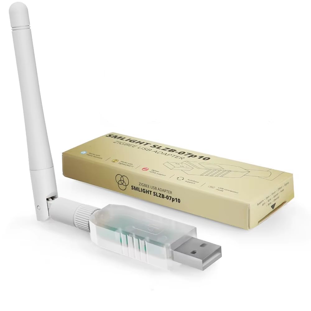 SLZB-07p10 - Zigbee USB Flash Drive with 3dB Antenna, Adapter for Zigbee2mqtt, ZHA and Home Assistant SLZB-07 p10 (SLZB-07p10)