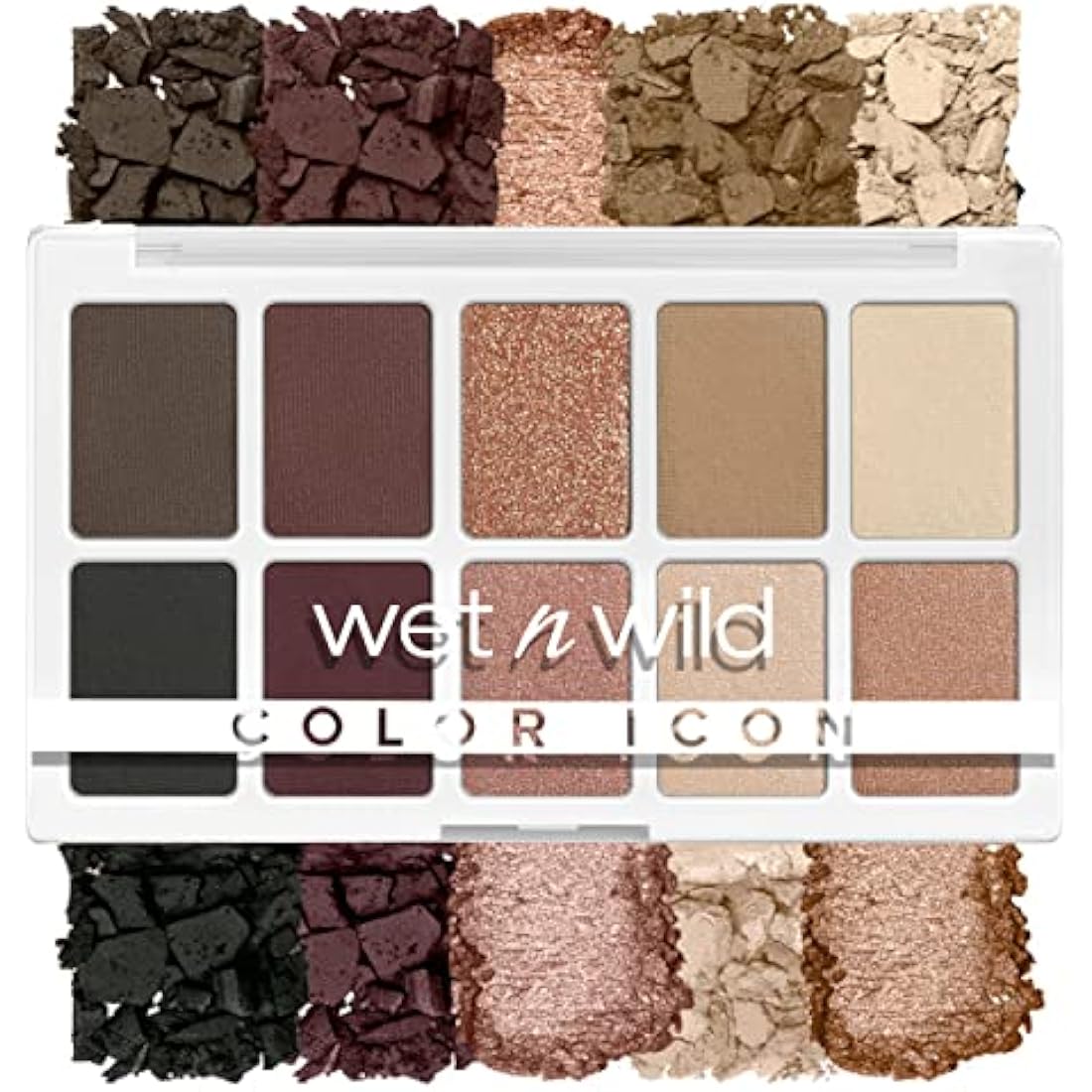 Wet n Wild, Color Icon 10-Pan Palette, Eyeshadow Palette, 10 Richly Pigmented Colors for Everyday Makeup, Long-Lasting and Easy to Blend Formula, Nude Awakening