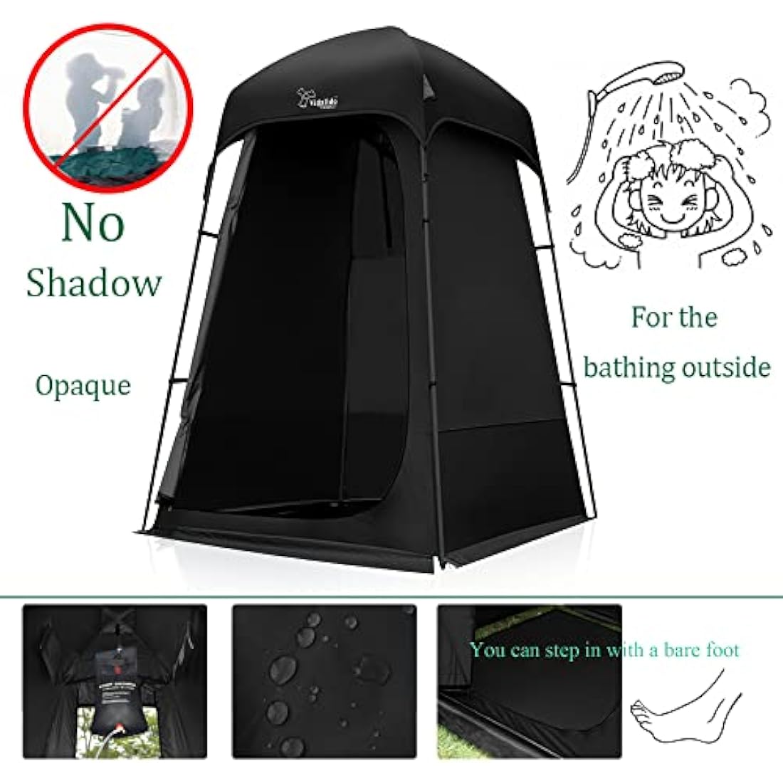 Outdoor Shower Tent Changing Room Privacy Portable Camping Shelters