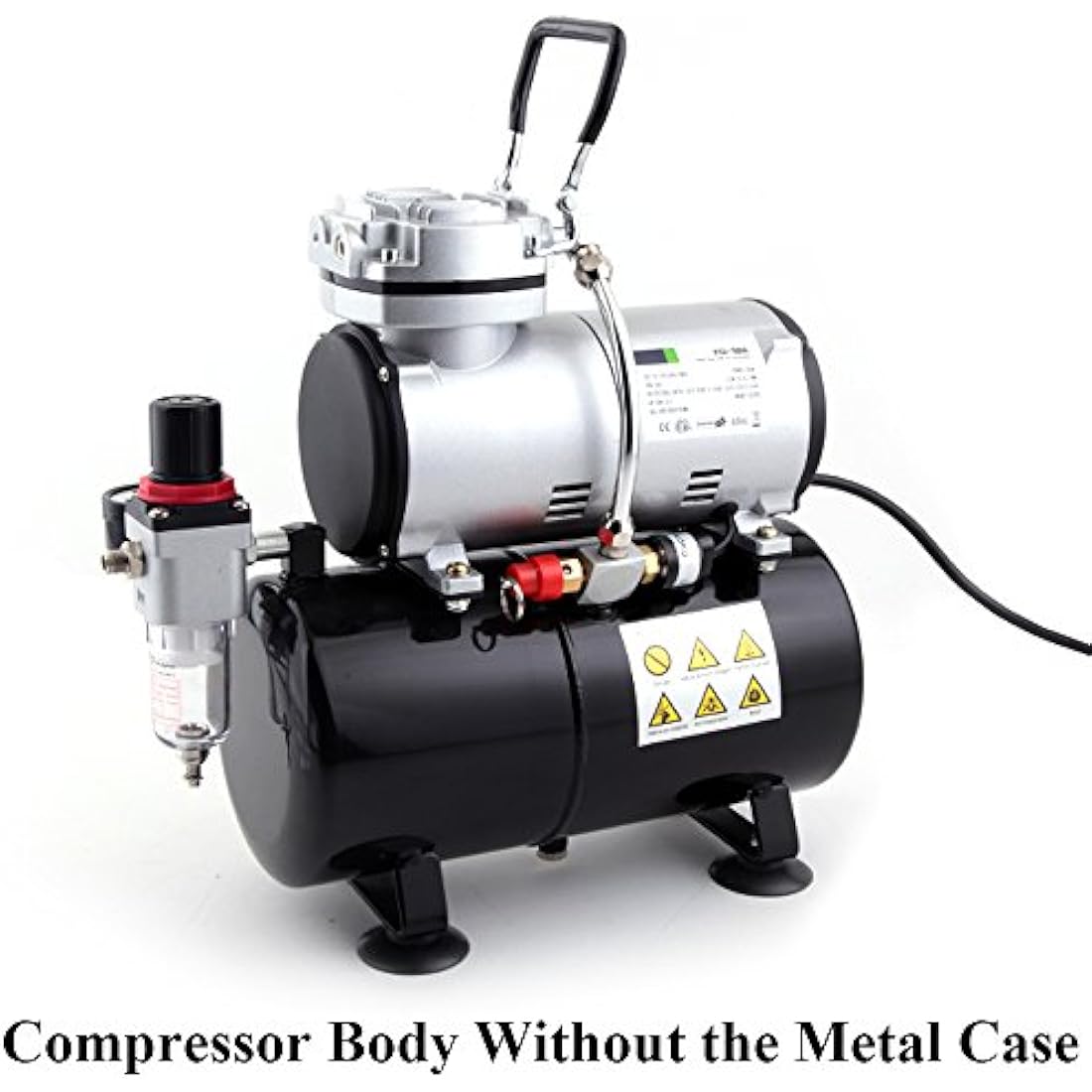 Fengda AS-186A Professional Airbrush Compressor/with Tank/Autostop 4Bar/Autostart 3Bar/Quiet/Oil-Free