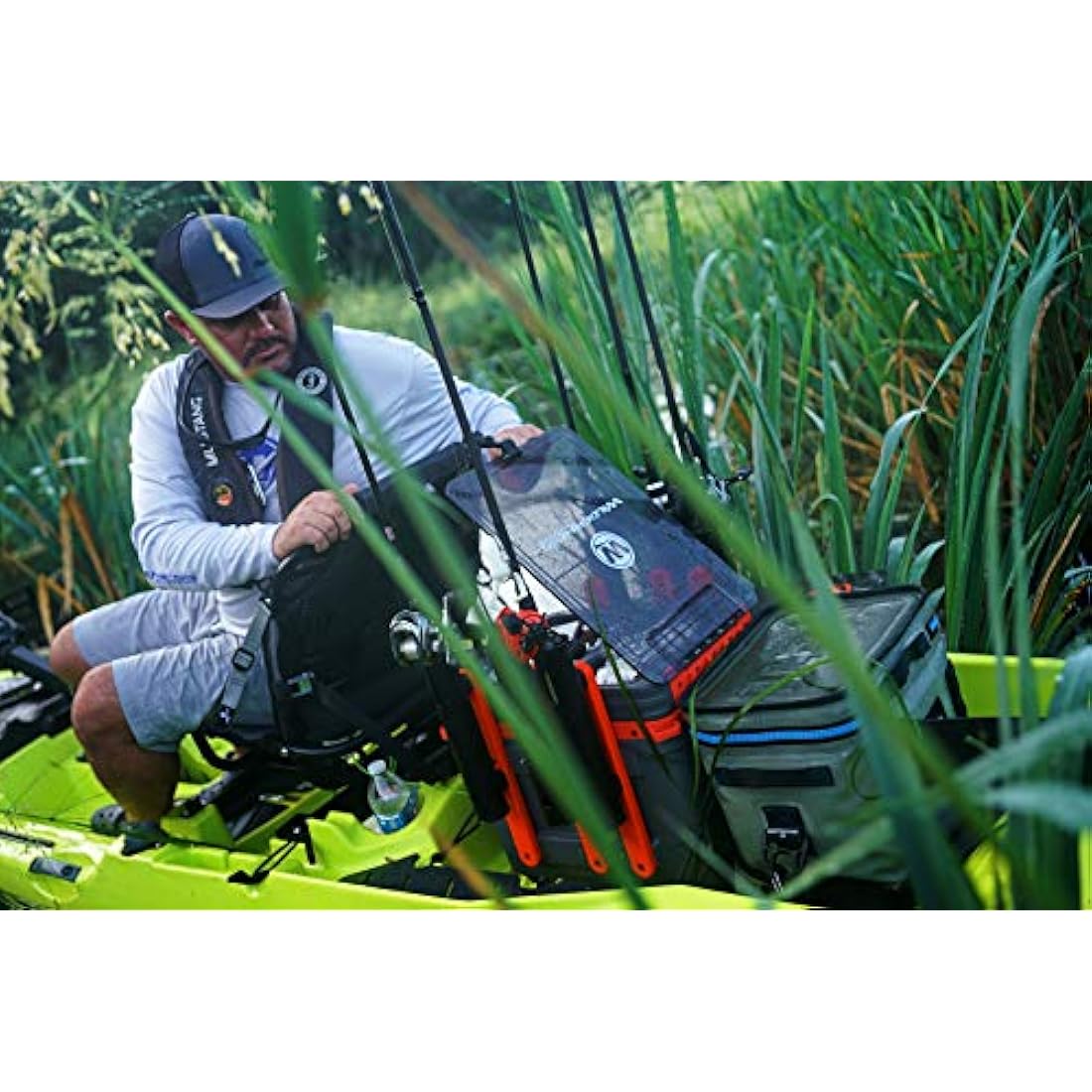 Wilderness Systems Kayak Crate - 4 Rod Holders - Kayak and Boat Tackle Storage - Fits Anglet Boats