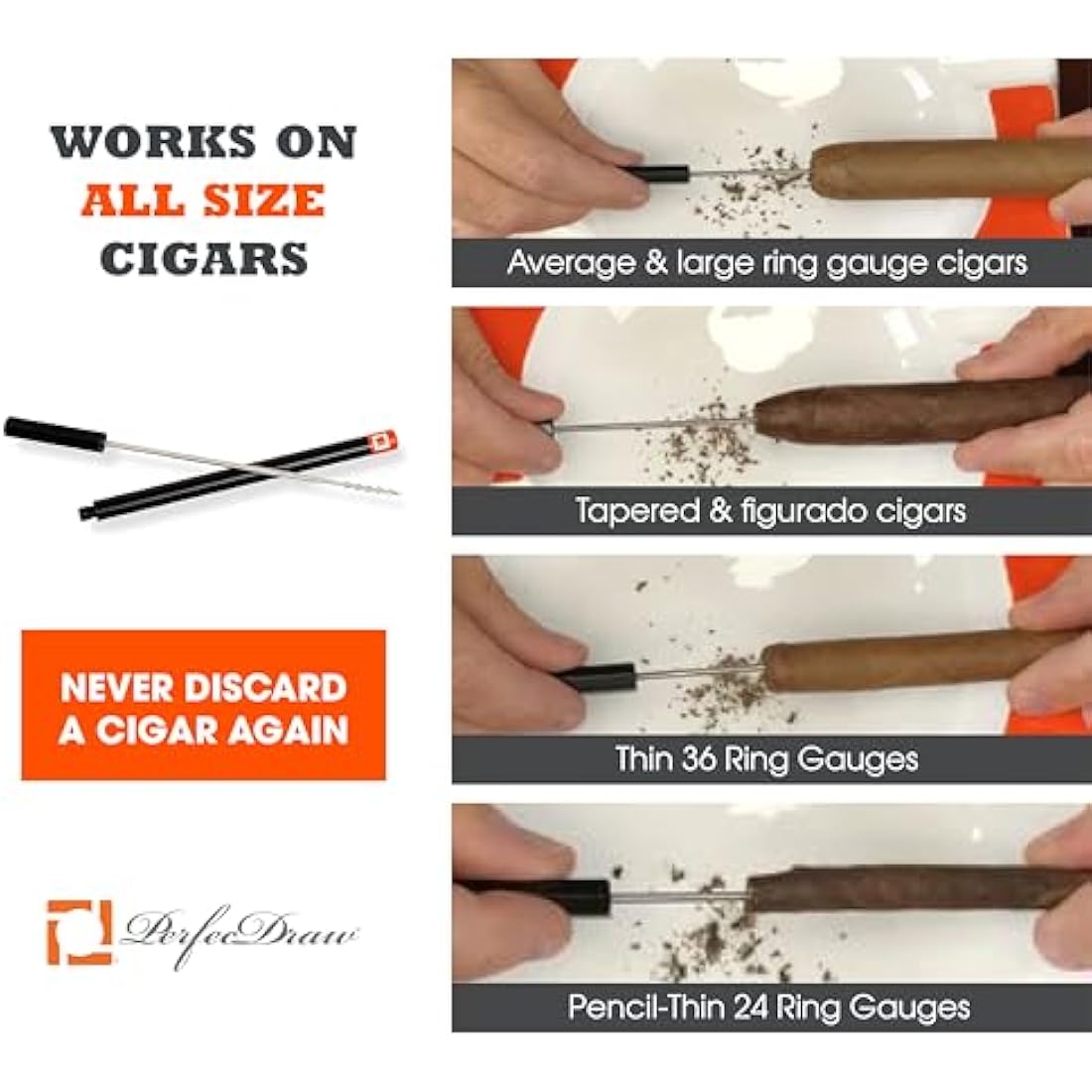 PerfecDraw Precision Cigar Draw Enhancer Tool & Nubber