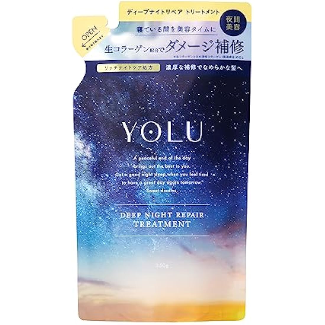 YOLU Night Beauty Treatment Refill 400ml - Deep Night Repair