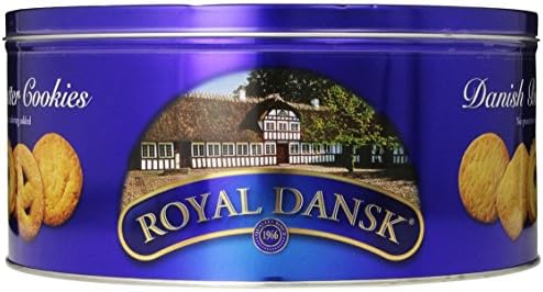 Kelsen Royal Dansk Danish Butter Biscuits 100% Pure Butter Cookies - 1.8 Kg Tin