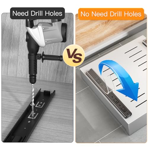 SAYZH Pull Out Cabinet Organizer, Slide Out Drawer Storage Shelves for Kitchen Cupboard, Roll-Out Extendable Sliding Drawer, (30 CM W x 43 CM D x 9CM
