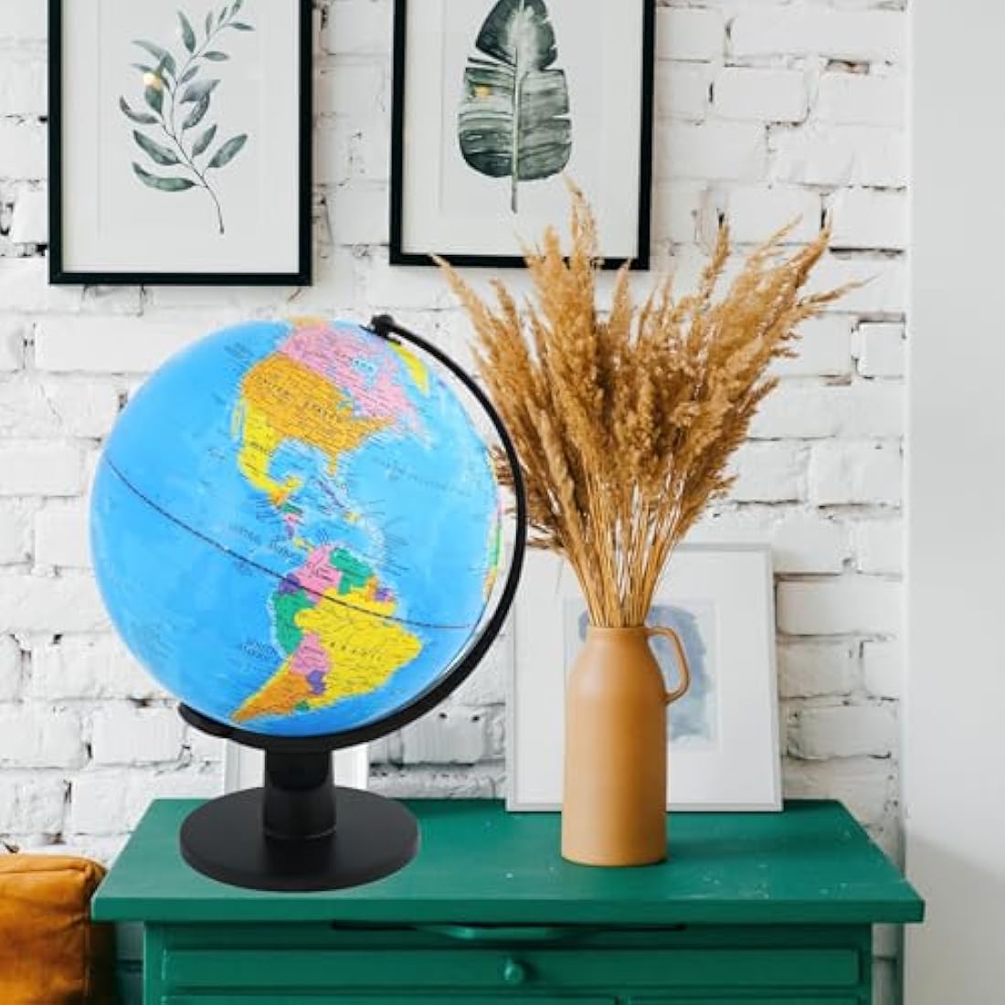 TOPGLOBE 30cm World Globe Educational Political Map (30cm diameter)