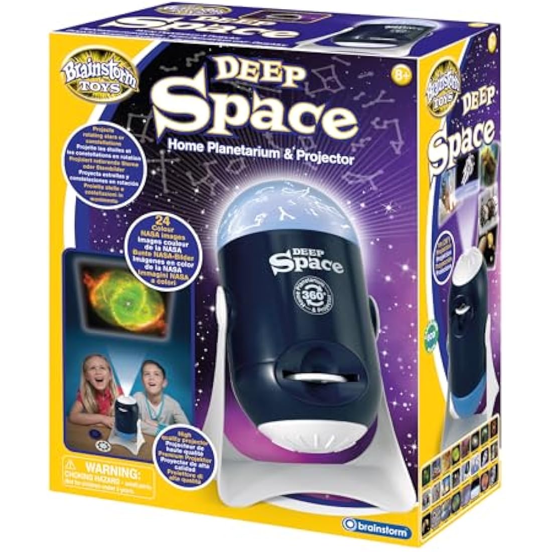 Brainstorm Toys E2000 Space Home Planetarium & Projector Nightlight, Multi-Colour