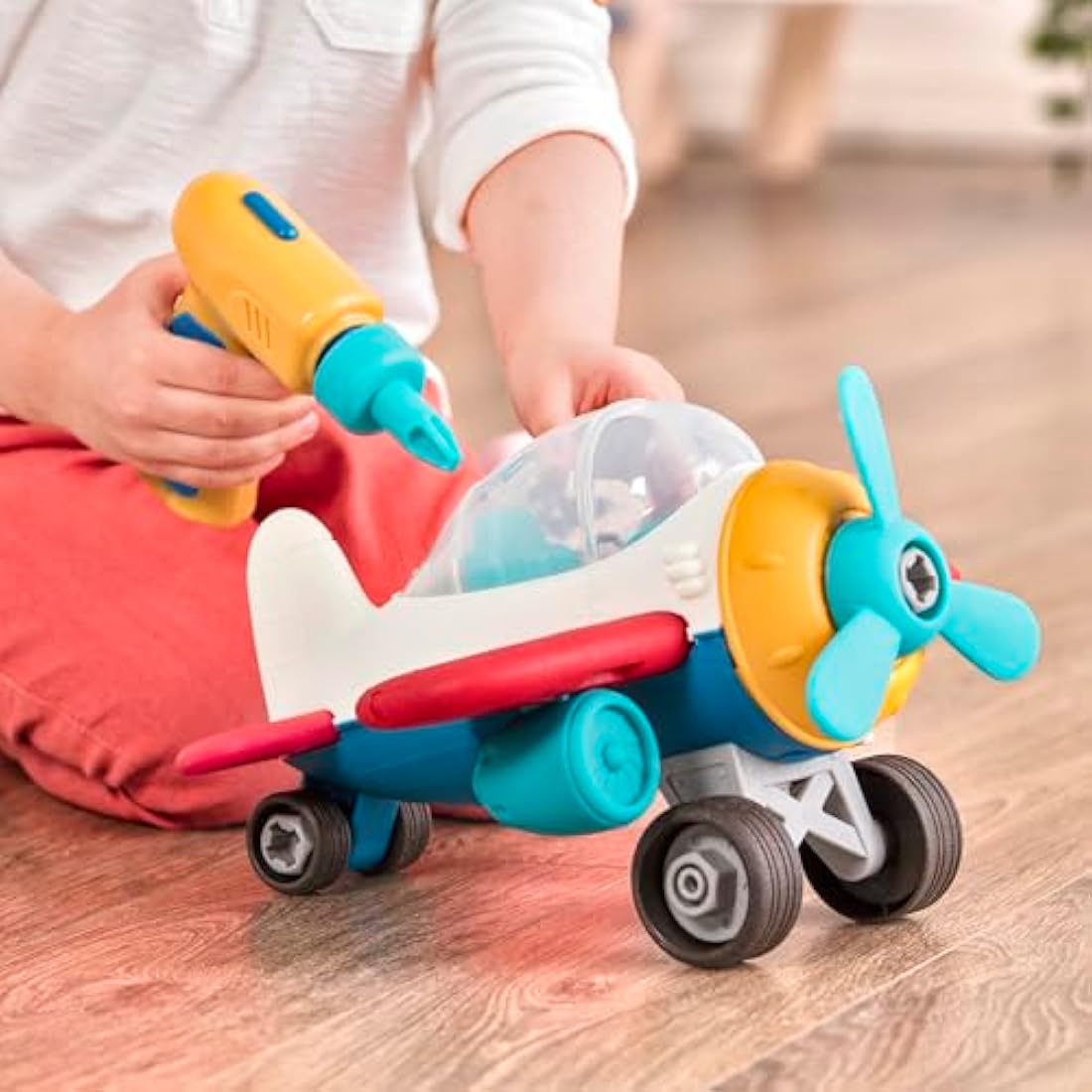 Battat – Wonder Wheels – Take – Apart Airplane – Toy Plane With Drill For Kids – STEM– Developmental Toys – 3+ Years