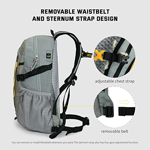 SKYSPER Small Hiking Backpack, 20L Lightweight Travel Backpacks Hiking Daypack Rucksack Women Men for Trekking Backpacking Outdoor Sports