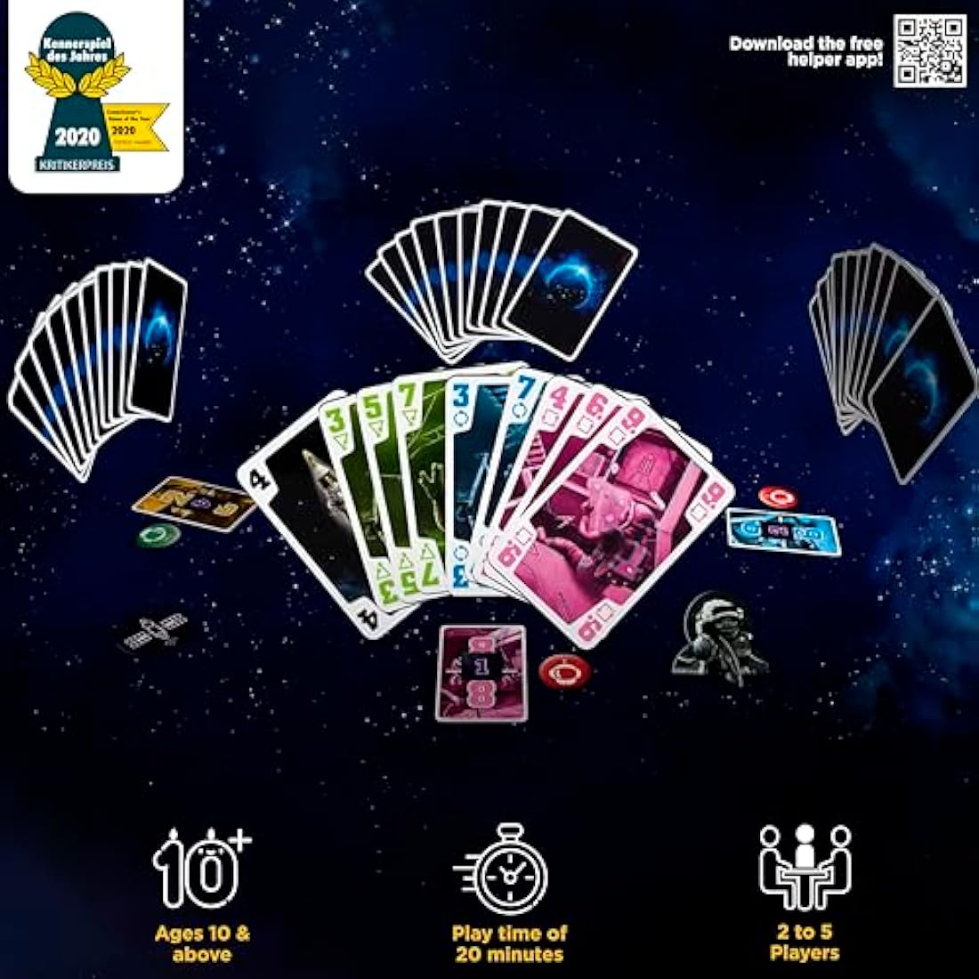 Thames & Kosmos | 691868 | The Crew: The Quest For Planet Nine | Cooperative Trick Taking Game | 50 Different Missions | 3-5 Players | Ages 10+