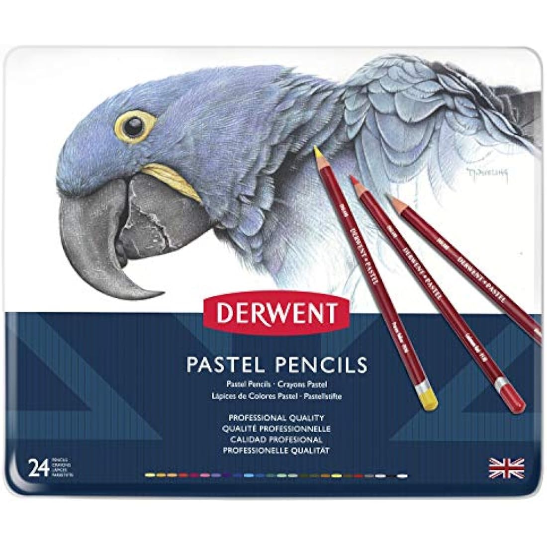 Derwent Pastel Pencils, Drawing & Writing, Set Of 24, Ideal For Blending & Colouring, Professional Quality, 32992