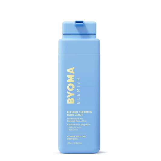 BYOMA Blemish Clearing Body Wash (300ml) Soothes, Hydrates and Reduces Post-Blemish Marks, Gently Exfoliates with Salicylic Acid for Smooth, Healthier