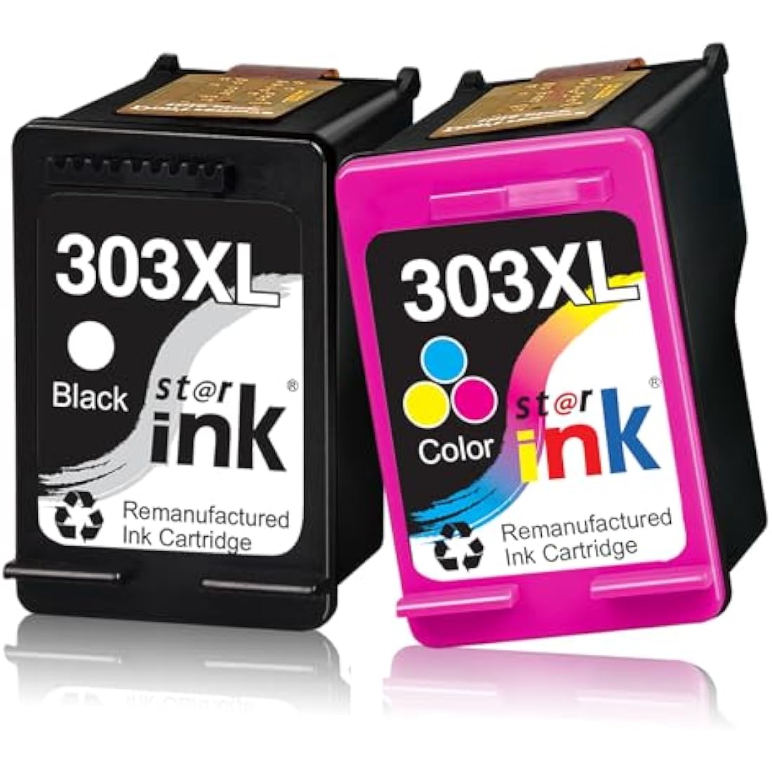 starink 303XL Ink Cartridges Remanufactured for HP 303 303 XL Ink Cartridges Black and Colour Compatible With HP ENVY Photo 6220 6230 6232 6234 7120 7130 7132 7134 7820 7830 7832 TANGO TANGO X