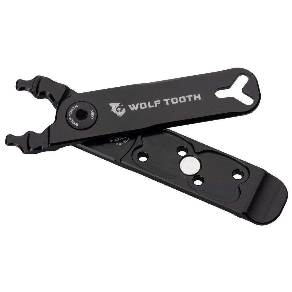 Wolf Tooth - Master Link Pliers - Pack Pliers | Bike Multi Tool Quick Link Pliers with Bike Tyre Levers, Valve Core Remover | Chain Pliers, Chain Link