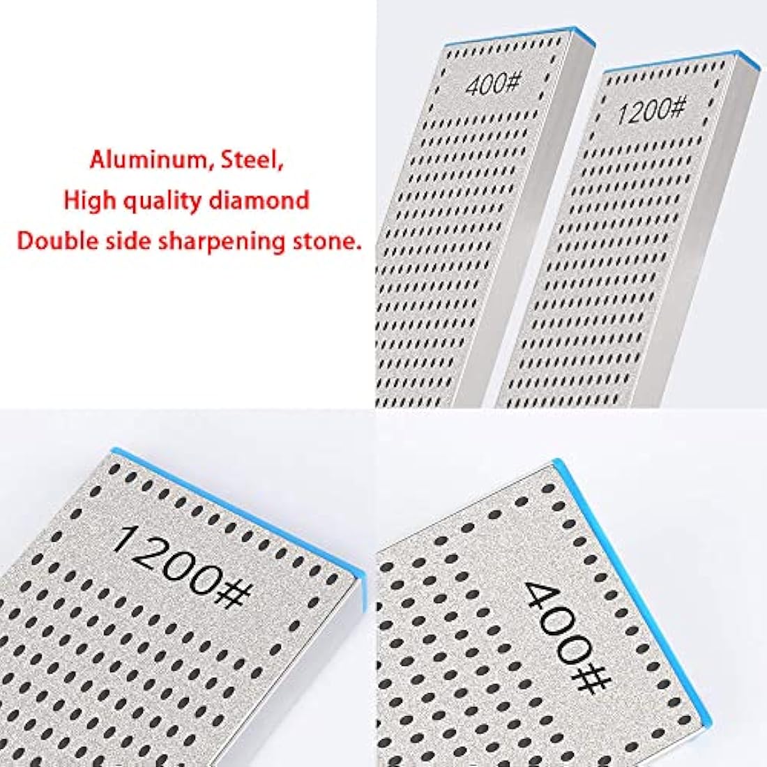 Diamond Flattening Stone Lapping Plate Double-Sided (400&1200) Grit Diamond Sharpening Plate Fixing Stone Flattener