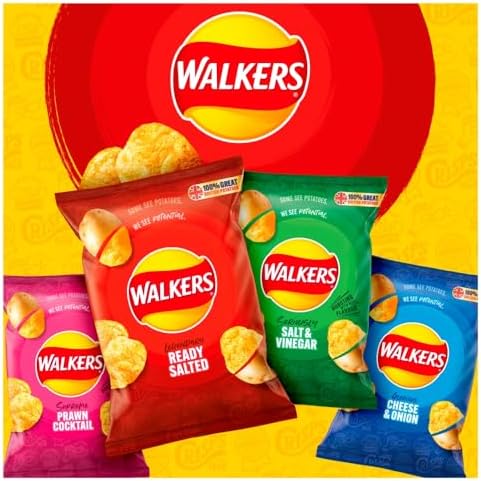 Walkers Cheese & Onion Crisps Grab Bag 45g