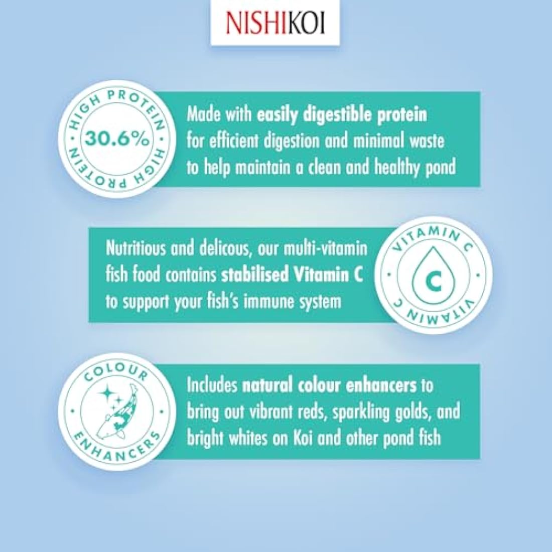 Nishikoi Multi-Sticks Complete Food for Koi and Pond Fish - 1575g