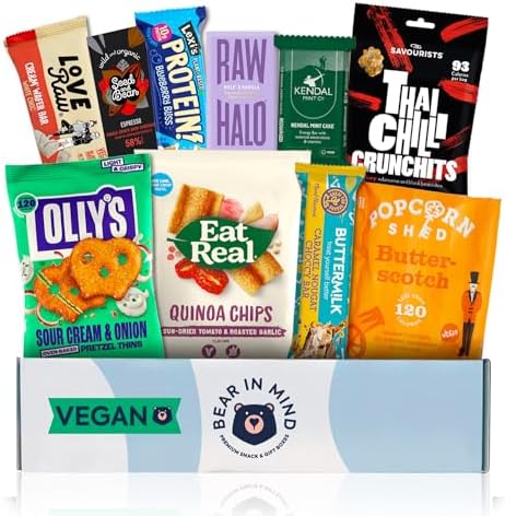 Vegan Hamper: Premium Vegan Treats Hamper & Gift Box - Ultimate Vegan Hampers Gift Baskets for Men & Women - Vegetarian Hamper Gifts for Veganuary