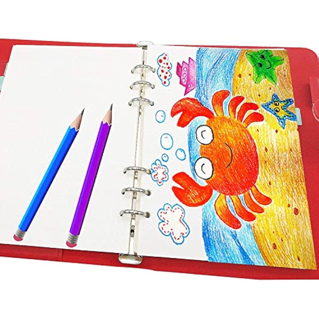 ZKSM Planner Refill Paper 5mm Squared Ruled Inserts Paper with A5 6 Holes 135 Sheets/270 Pages Binder Grid Notepaper for Filofax Bullet Journals Diary, 8.26x5.59 Inch (Dotted)