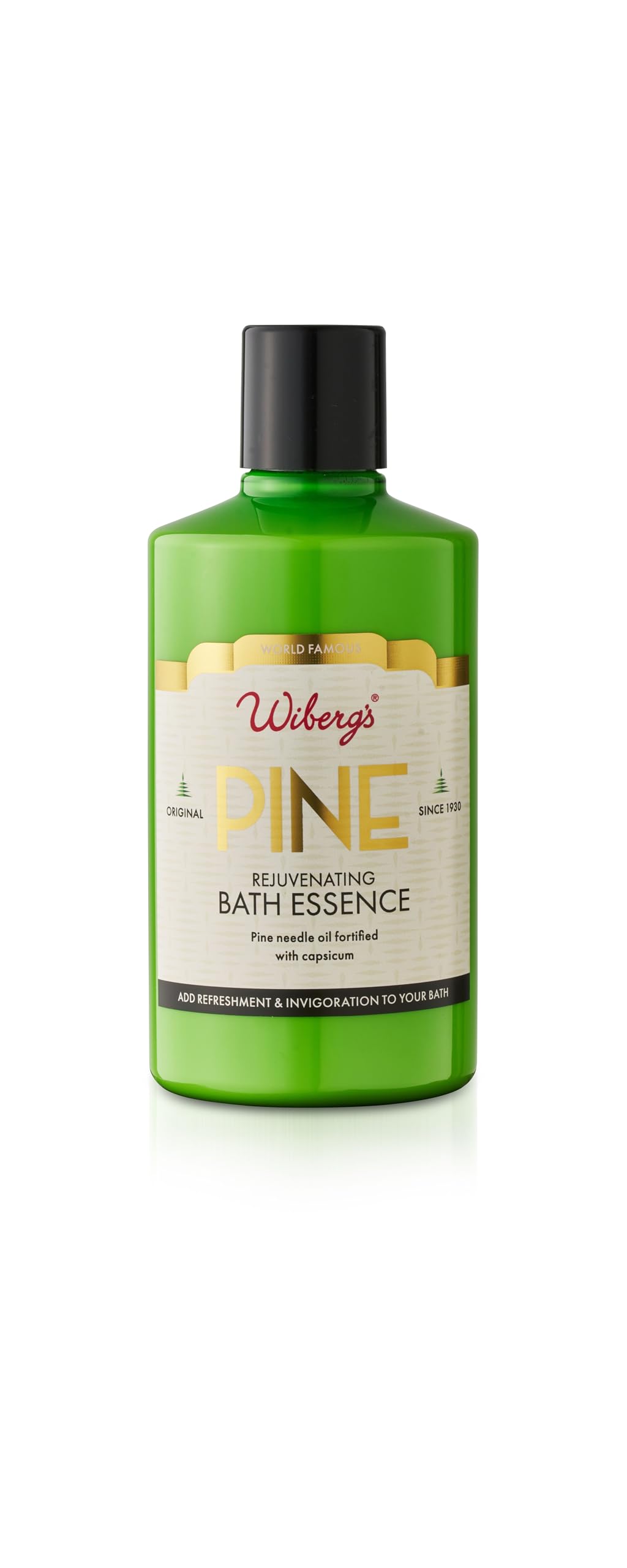 WIBERG'S Pine Bath Essence - Invigorating and Relaxing Bath Additive with Essential Oils of Pine Needles and Capsicum for Muscle Soothing Relaxing
