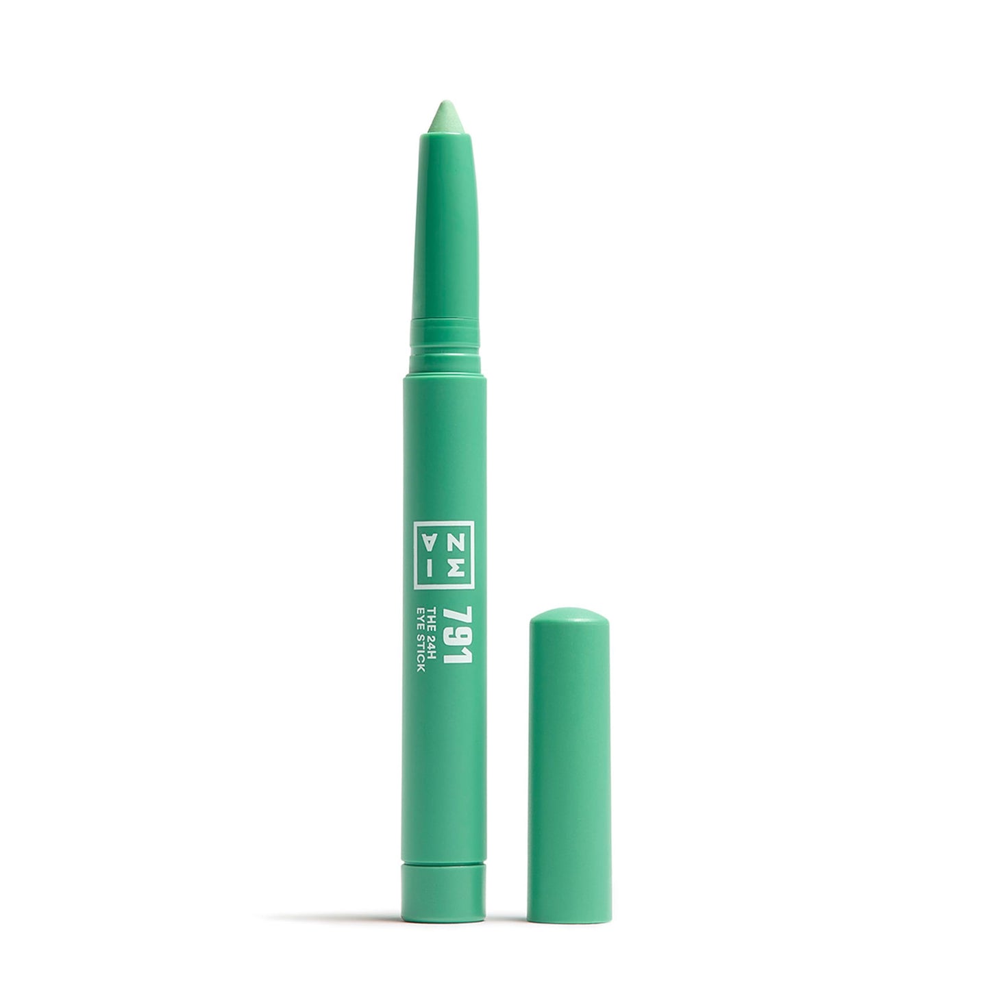 3INA MAKEUP - The 24H Eye Stick 791 - Aquamarine Eyeshadow Stick with Creamy Texture - 24H Waterproof - with Matte Shimmer & Metallic Finish -
