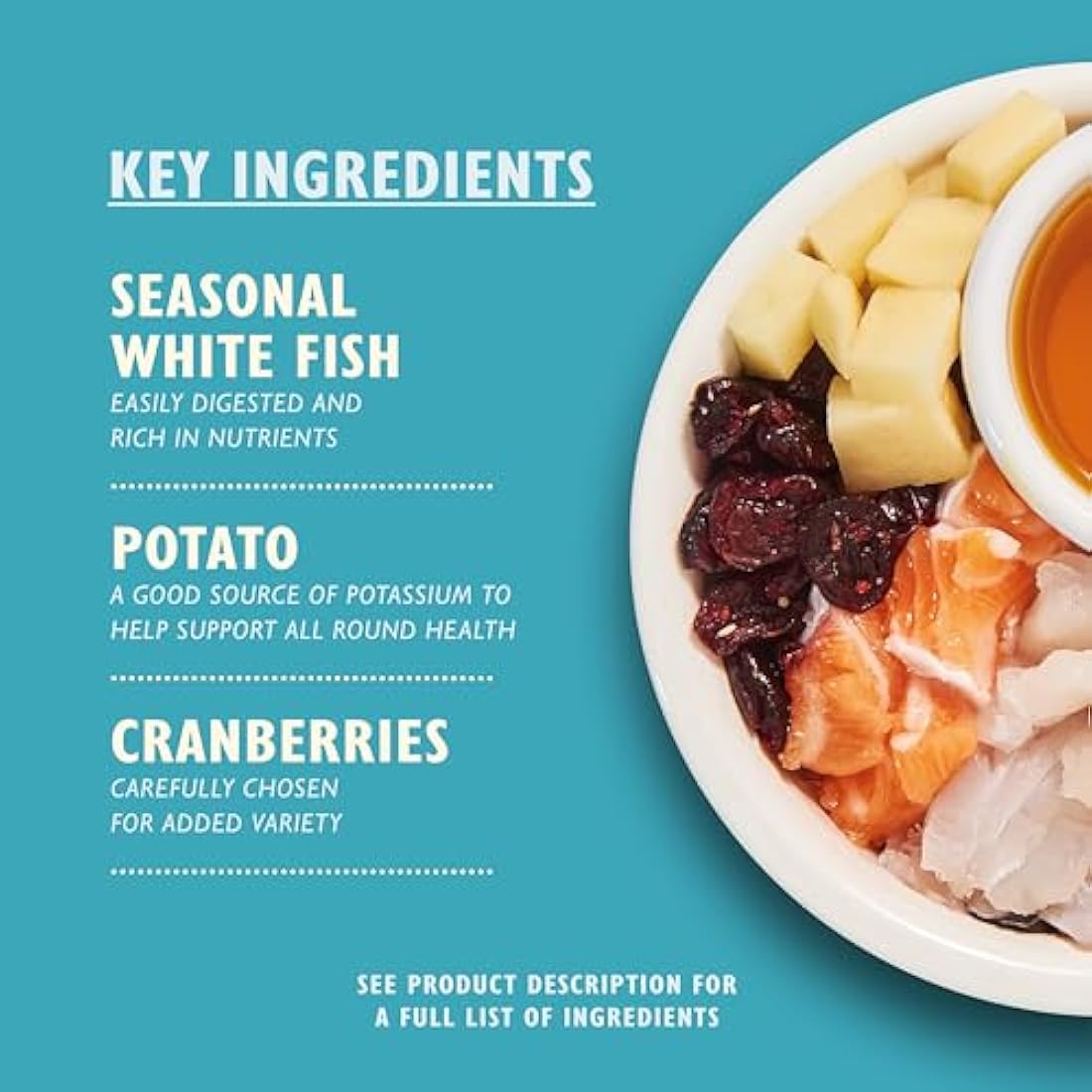 Lily's Kitchen Made with Natural Ingredients Adult Dry Cat Food White Fish with Salmon Grain-Free Recipe 4 x 800g