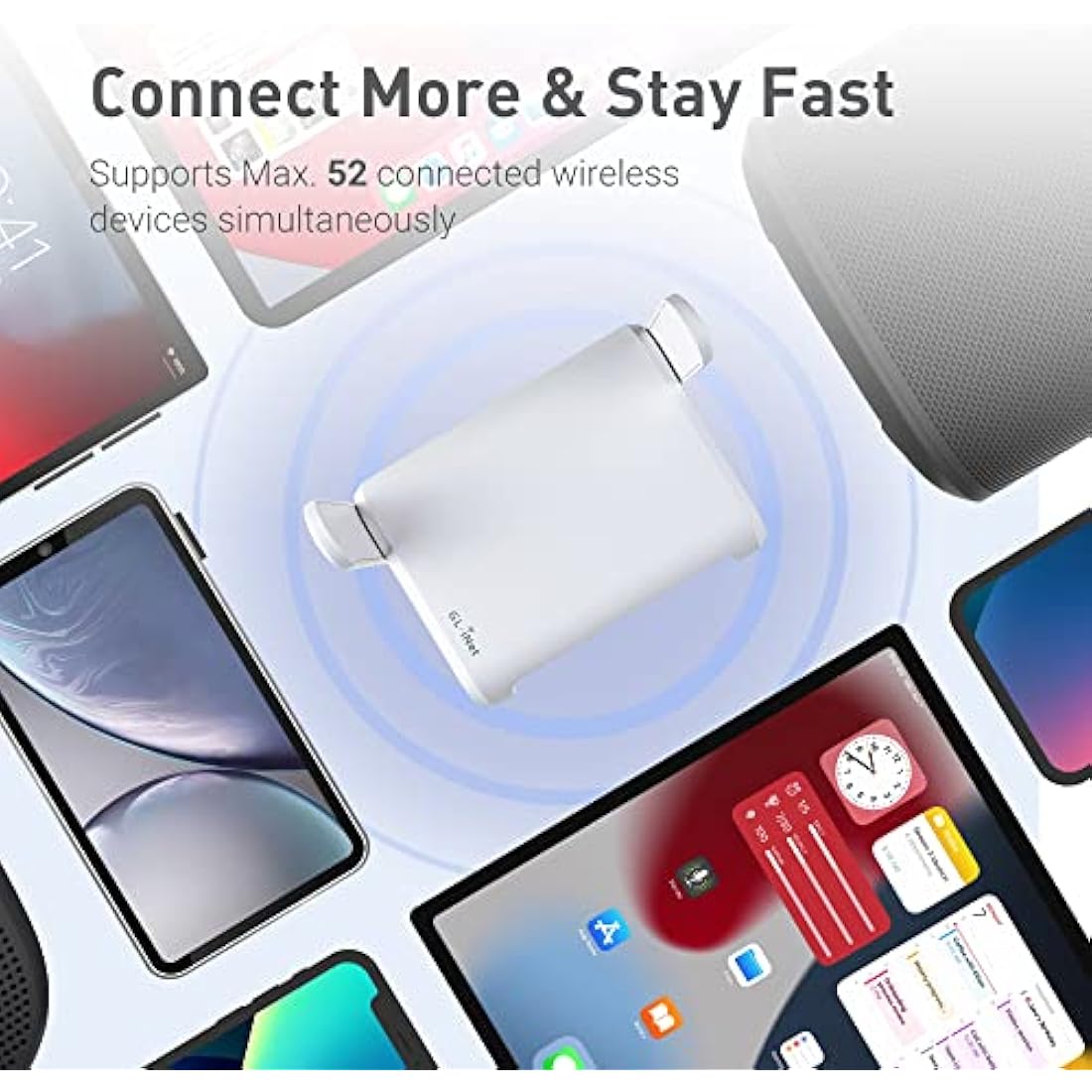 GL.iNet GL-SFT1200 (Opal) Portable Wifi Router for Travel, Wireless Access Point, Pocket Wifi 5 Abroad, Secure Vpn Router, Mobile Wireless Routers for Modem, Mini Routers for Hotel, Plane, Openwrt