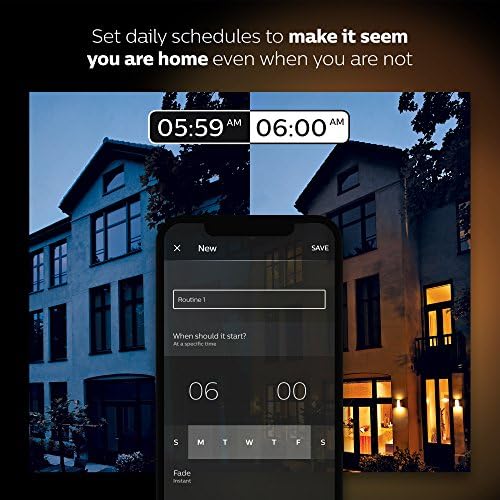 Philips Hue White and Colour Ambiance Mini Starter Kit [B22 Bayonet Cap] Includes 2 Smart LED Bulbs and a Hue Bridge, Compatible with Alexa, Google Assistant and Apple Homekit