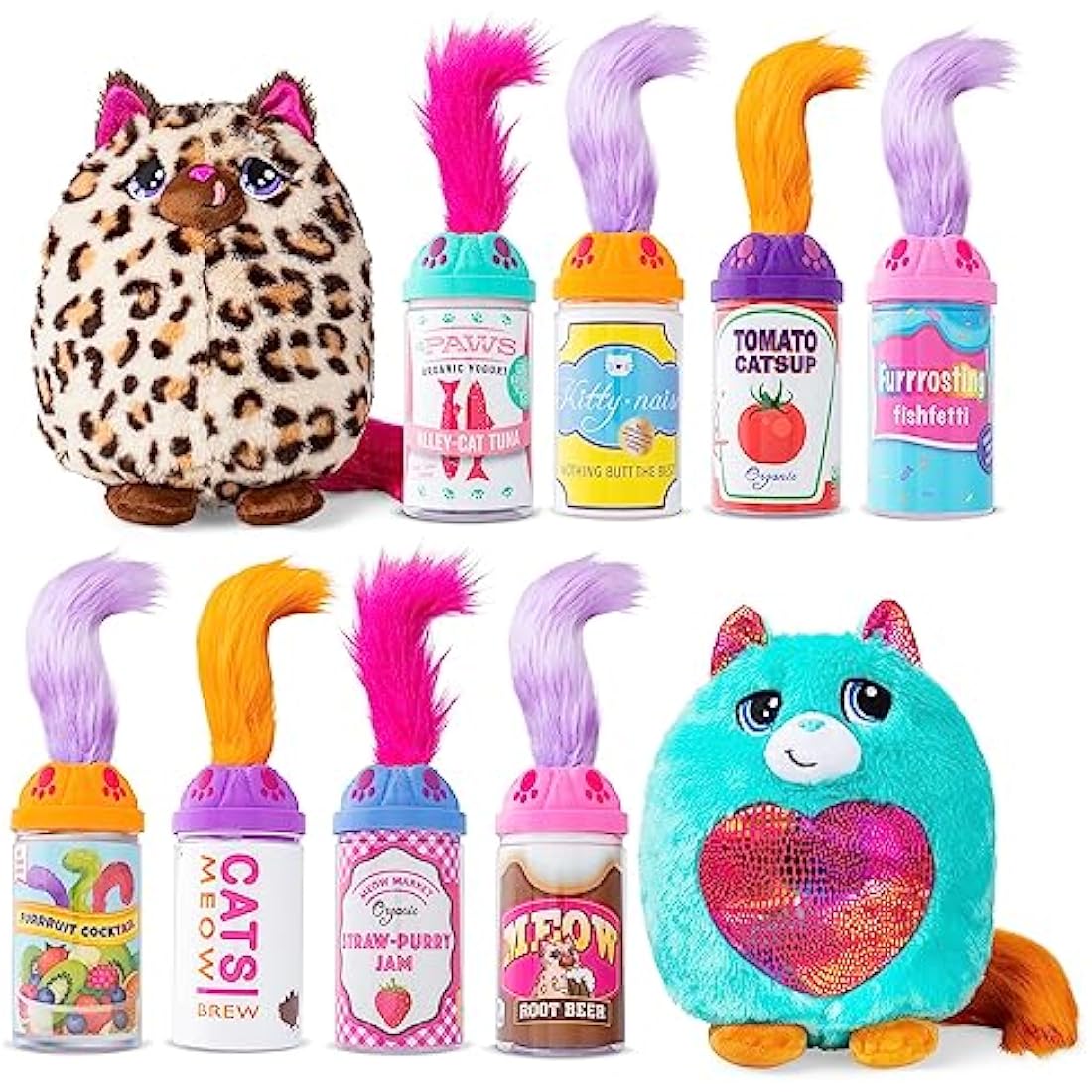 Misfittens | Surprise Cat Plush | Cuddly Soft Toy for Girls and Boys, Toddler Toys, Plush Gift for Kids, Suitable for Kids Aged 4+ | Basic Fun, 03936