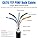 Ethernet Network Cable 100m Bulk Shielded, Internet Cable 100m High Speed | FTP 23AWG Shielded Gigabit Anti-jamming Flame Retardant Weatherproof Direct Burial Ethernet LAN Cable | Cat6, CCA, RJ45