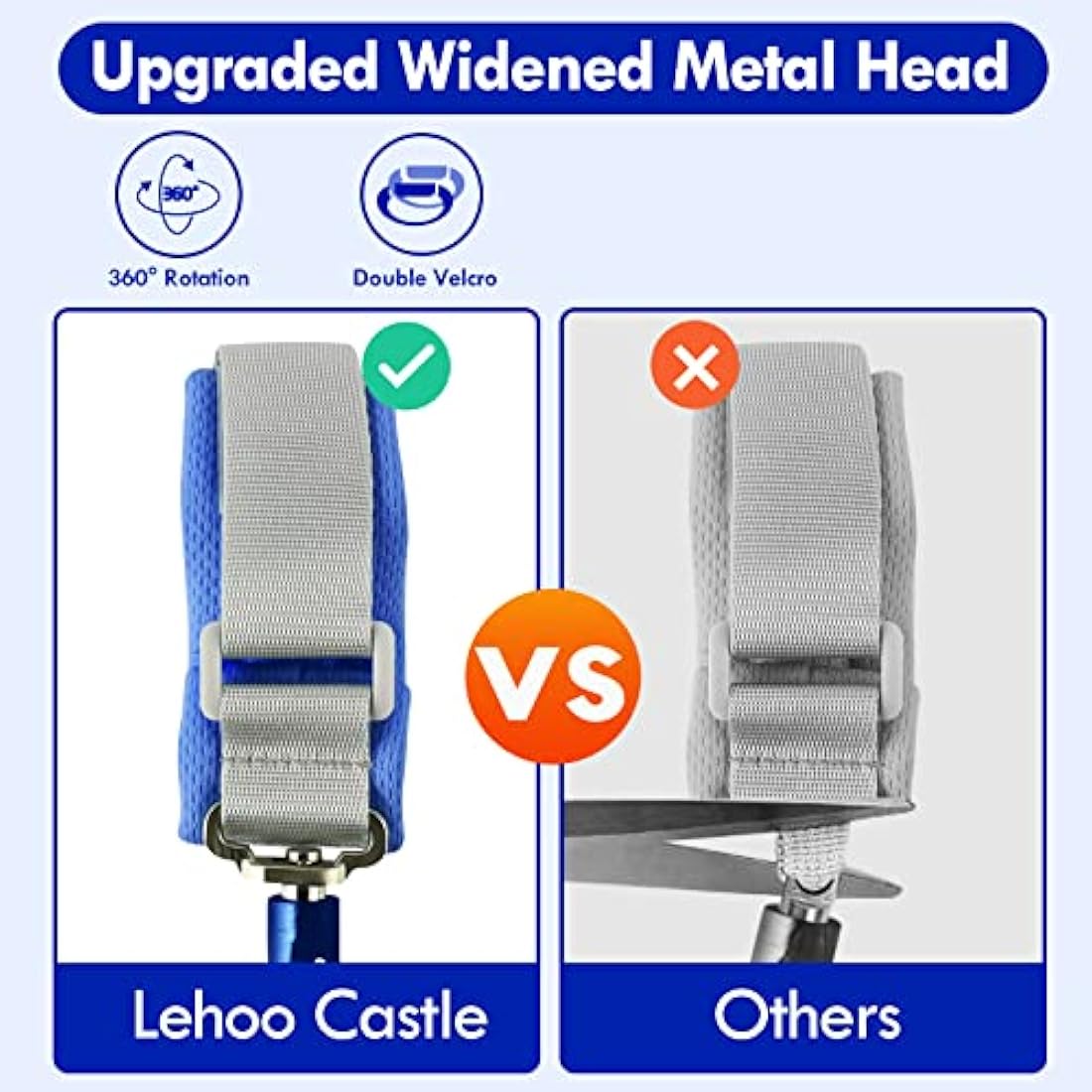 Lehoo Castle Baby Reins for Walking, 1.5M Toddler Reins for Kids with Induction Lock, Anti Lost Wrist Link Wrist Reins, Child Safety Harness for Autism Boys & Girls (Dark Blue)