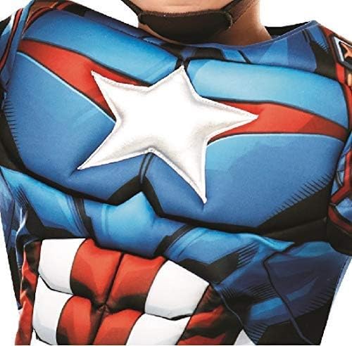 Rubie's Official Marvel Avengers Captain America Deluxe Childs Costume, Kids Superhero Fancy Dress