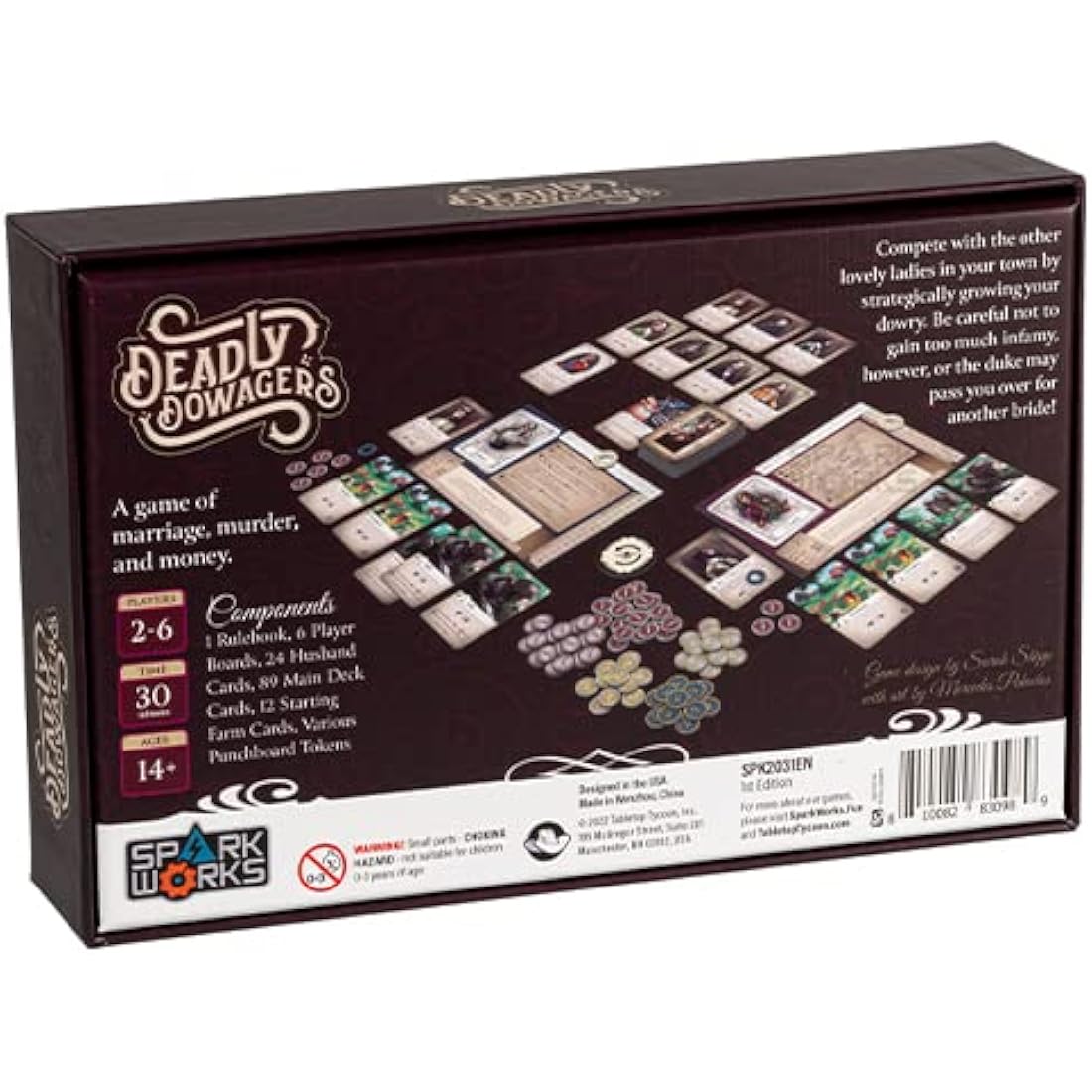 SparkWorks Deadly Dowagers - Game, 2-6 players