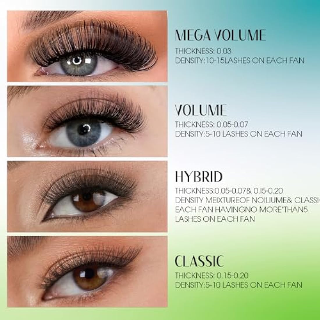 Easy Fan Lash Extensions 0.07mm 13mm D curl Russian Volume Noir Lash Tray Automatic Flowering Blooming Self Fanning Lashes 3D 4D 5D 6D 8D Long Individual Volume Lashes Gemerry Lash(0.07-d curl-13mm)
