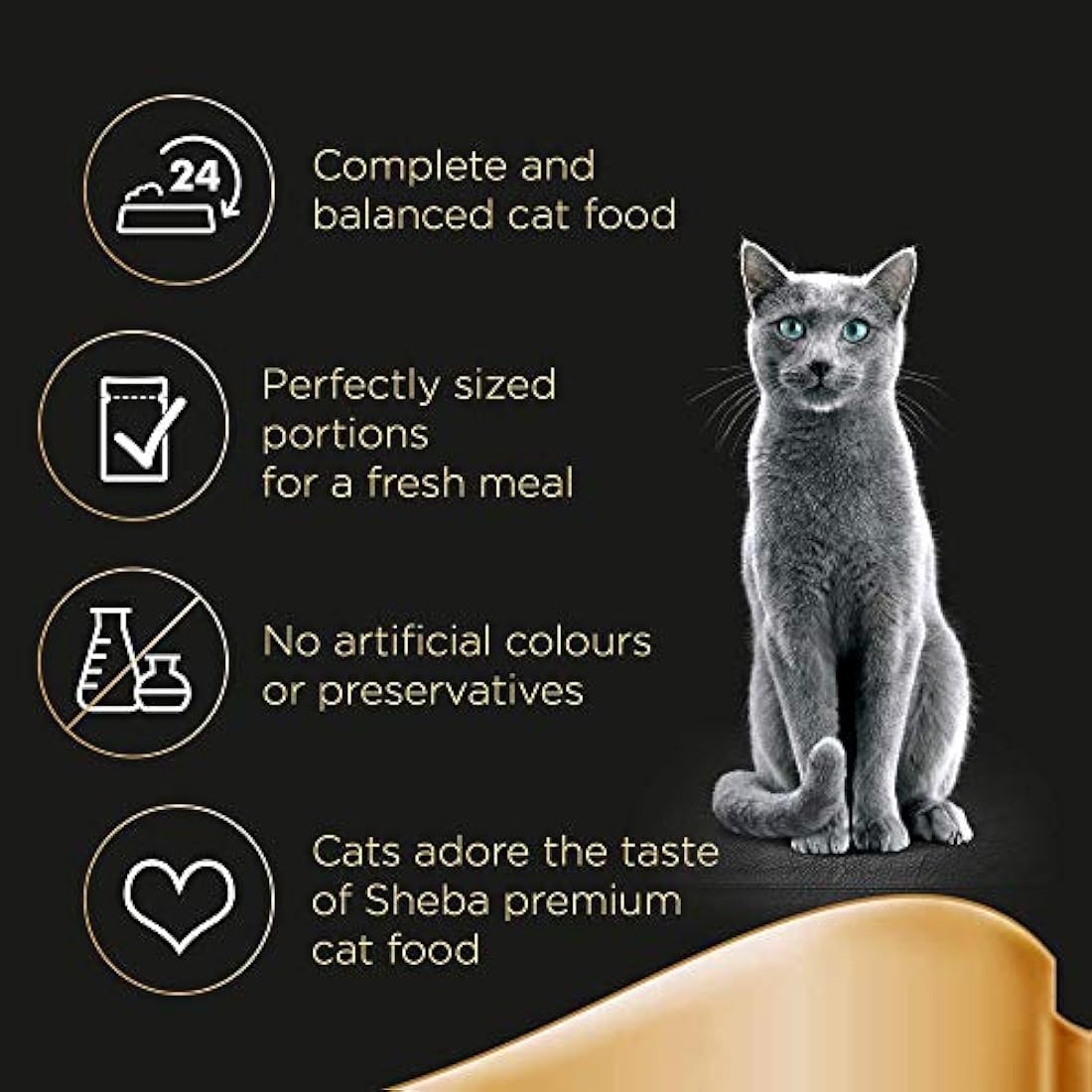 SHEBA Fresh Choice Cat Pouches Fish Collection in Gravy 45x50g
