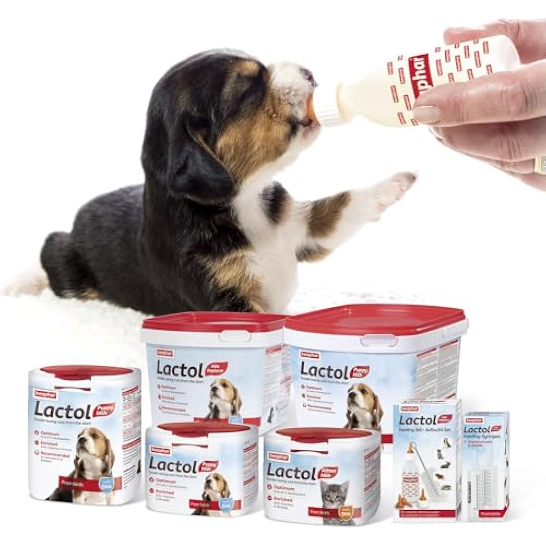 Beaphar | Lactol Puppy Milk Replacer | Complete Nutritious Feed for Newborn, Weaning & Hand Rearing Puppies | Includes DHA | Enriched with Vitamins & Minerals | 1kg (Packing May Vary)