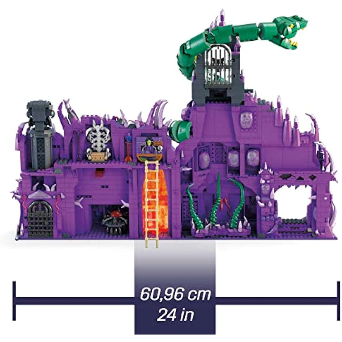 MEGA Masters of the Universe Snake Mountain Collector Set, Building Toys for Adult Builders and MOTU fans, ages 14+, HHD16
