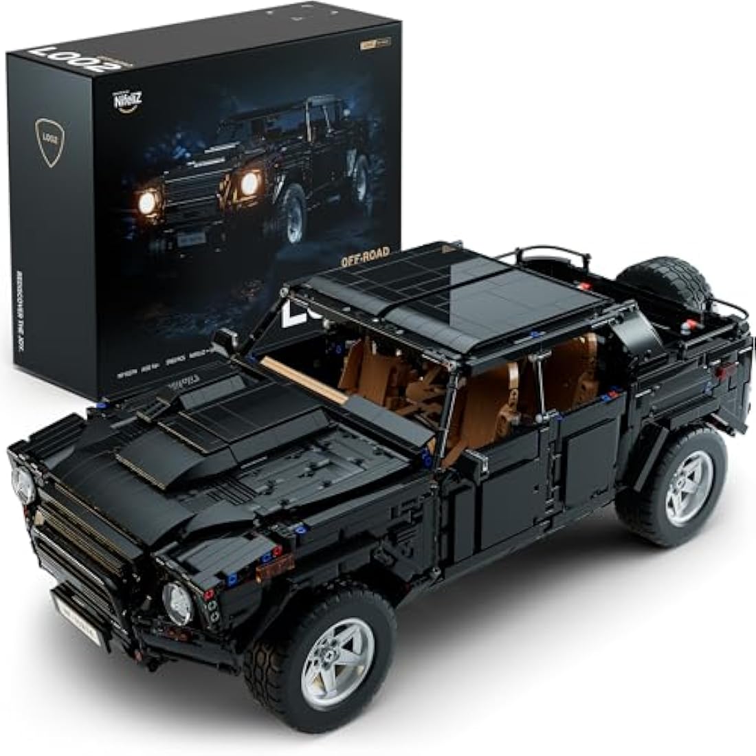 Nifeliz L002 OFF-ROAD Truck Model Car Building Set, 1:8 Scale Collectible Off-road Gift for Adults and car lovers, Technical Truck to Build or Display (3983 PCS, NF10274)