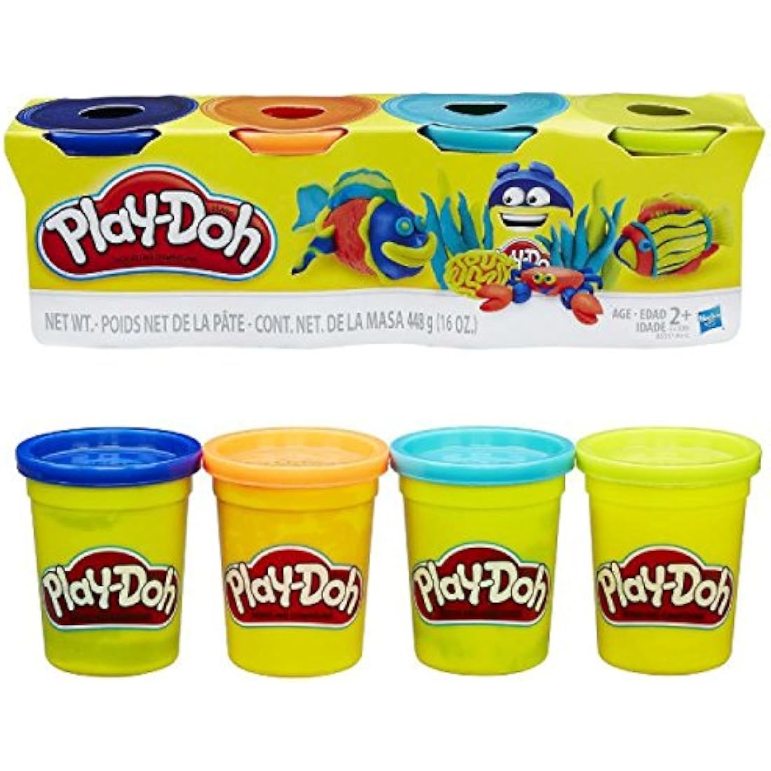 Play-Doh Colour Classic Tubs 3 X 4 Pack - 12